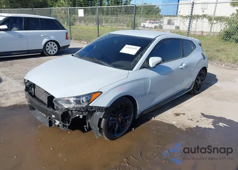 2020 Hyundai Veloster Turbo R-Spec из США, поврежденный, VIN KMHTH6AB0LU026664